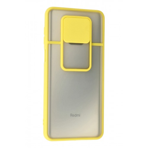 Newface Xiaomi Redmi Note 9S Kılıf Palm Buzlu Kamera Sürgülü Silikon - Sarı Newface Xiaomi Redmi Note 9S Kılıf Palm Buzlu Kamera Sürgülü Silikon - Sarı