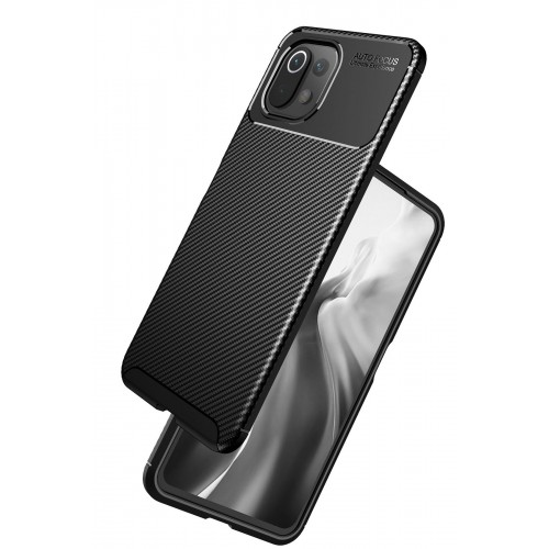 Newface Xiaomi Mİ 11 Lite Kılıf Focus Karbon Silikon - Siyah Newface Xiaomi Mİ 11 Lite Kılıf Focus Karbon Silikon - Siyah