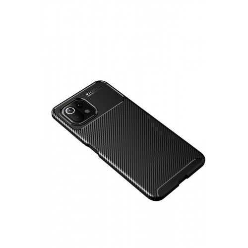 Newface Xiaomi Mİ 11 Lite Kılıf Focus Karbon Silikon - Siyah Newface Xiaomi Mİ 11 Lite Kılıf Focus Karbon Silikon - Siyah
