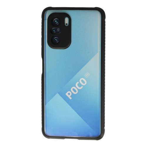 Newface Xiaomi Redmi K40 Kılıf Miami Şeffaf Silikon  - Siyah