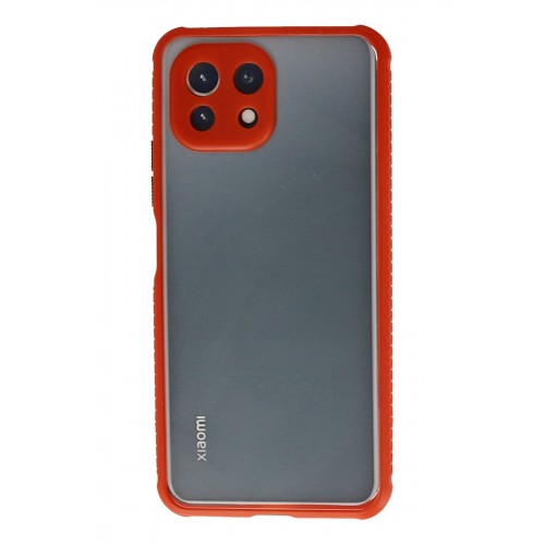 Newface Xiaomi Mİ 11 Lite Kılıf Miami Şeffaf Silikon - Kırmızı Newface Xiaomi Mİ 11 Lite Kılıf Miami Şeffaf Silikon - Kırmızı