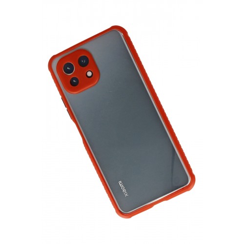 Newface Xiaomi Mİ 11 Lite Kılıf Miami Şeffaf Silikon - Kırmızı Newface Xiaomi Mİ 11 Lite Kılıf Miami Şeffaf Silikon - Kırmızı