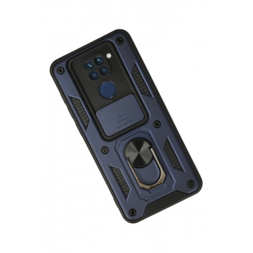 Newface Xiaomi Redmi Note 9 Kılıf Pars Lens Yüzüklü Silikon - Lacivert Newface Xiaomi Redmi Note 9 Kılıf Pars Lens Yüzüklü Silikon - Lacivert