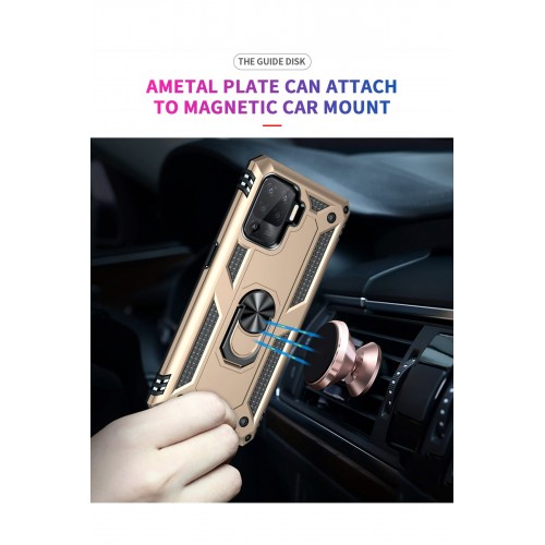 Newface Oppo Reno 5 Lite Kılıf Sofya Yüzüklü Silikon Kapak - Gold Newface Oppo Reno 5 Lite Kılıf Sofya Yüzüklü Silikon Kapak - Gold