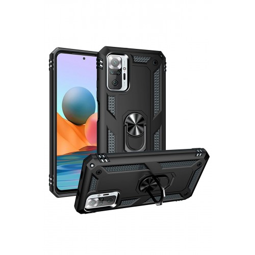 Newface Xiaomi Redmi Note 10 Pro Kılıf Sofya Yüzüklü Silikon Kapak - Siyah Newface Xiaomi Redmi Note 10 Pro Kılıf Sofya Yüzüklü Silikon Kapak - Siyah