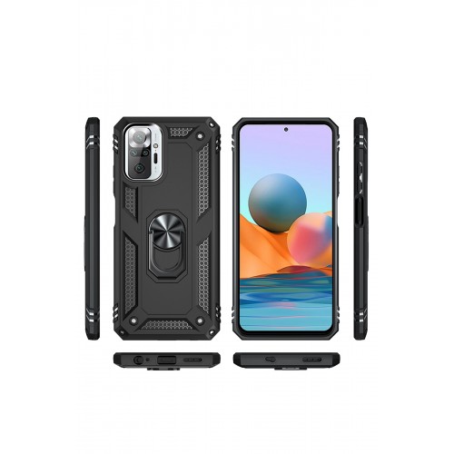 Newface Xiaomi Redmi Note 10 Pro Kılıf Sofya Yüzüklü Silikon Kapak - Siyah Newface Xiaomi Redmi Note 10 Pro Kılıf Sofya Yüzüklü Silikon Kapak - Siyah
