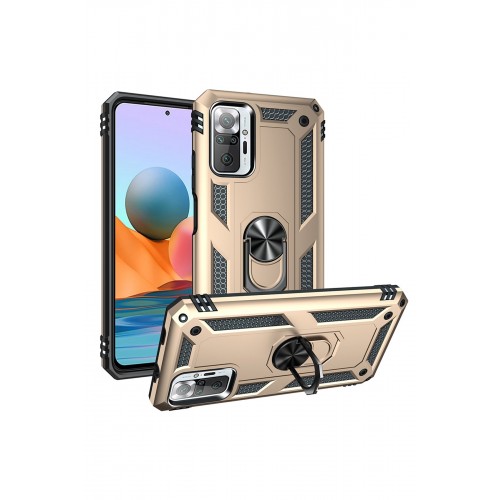 Newface Xiaomi Redmi Note 10 Pro Kılıf Sofya Yüzüklü Silikon Kapak - Gold Newface Xiaomi Redmi Note 10 Pro Kılıf Sofya Yüzüklü Silikon Kapak - Gold