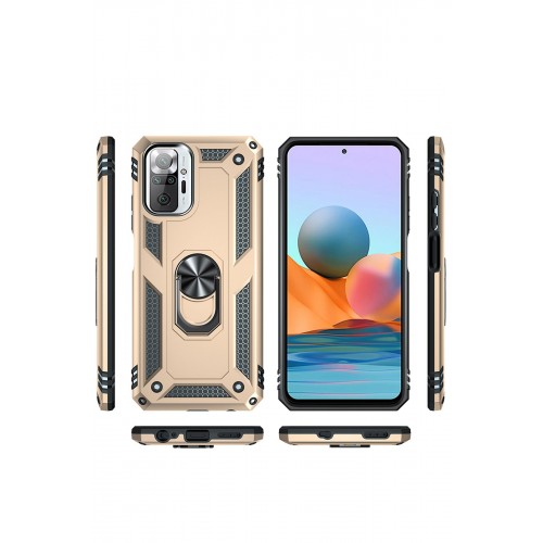 Newface Xiaomi Redmi Note 10 Pro Kılıf Sofya Yüzüklü Silikon Kapak - Gold Newface Xiaomi Redmi Note 10 Pro Kılıf Sofya Yüzüklü Silikon Kapak - Gold