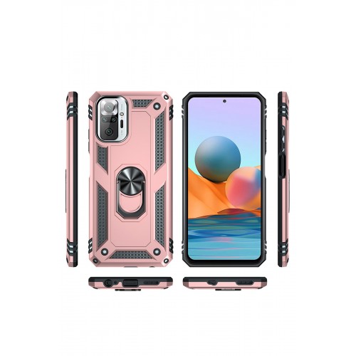 Newface Xiaomi Redmi Note 10 Pro Kılıf Sofya Yüzüklü Silikon Kapak - Rose Newface Xiaomi Redmi Note 10 Pro Kılıf Sofya Yüzüklü Silikon Kapak - Rose