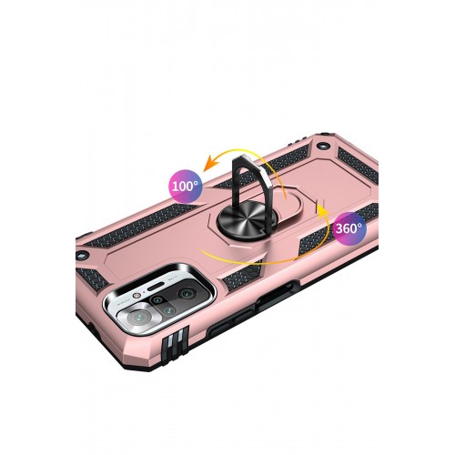 Newface Xiaomi Redmi Note 10 Pro Kılıf Sofya Yüzüklü Silikon Kapak - Rose Newface Xiaomi Redmi Note 10 Pro Kılıf Sofya Yüzüklü Silikon Kapak - Rose