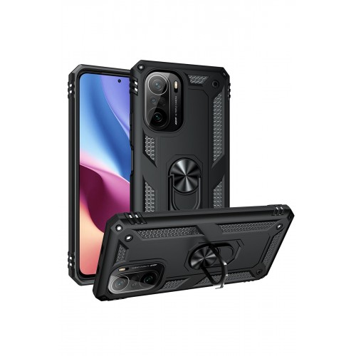Newface Xiaomi Redmi K40 Kılıf Sofya Yüzüklü Silikon Kapak - Siyah Newface Xiaomi Redmi K40 Kılıf Sofya Yüzüklü Silikon Kapak - Siyah