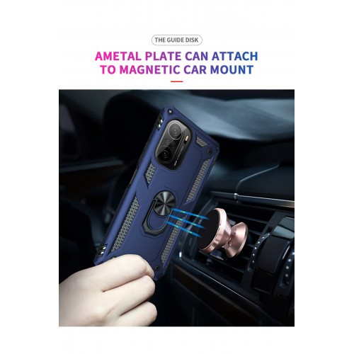 Newface Xiaomi Redmi K40 Kılıf Sofya Yüzüklü Silikon Kapak - Lacivert Newface Xiaomi Redmi K40 Kılıf Sofya Yüzüklü Silikon Kapak - Lacivert