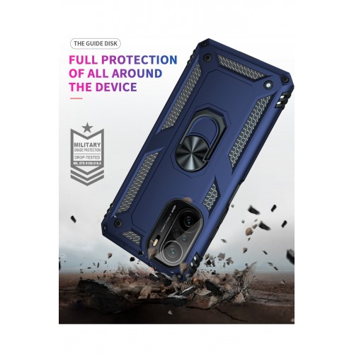 Newface Xiaomi Redmi K40 Kılıf Sofya Yüzüklü Silikon Kapak - Lacivert Newface Xiaomi Redmi K40 Kılıf Sofya Yüzüklü Silikon Kapak - Lacivert