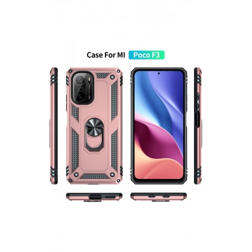 Newface Xiaomi Redmi K40 Pro Kılıf Sofya Yüzüklü Silikon Kapak - Rose Newface Xiaomi Redmi K40 Pro Kılıf Sofya Yüzüklü Silikon Kapak - Rose