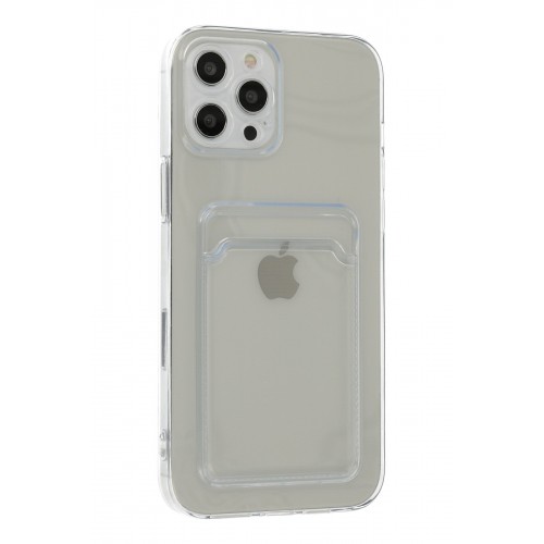 Newface iPhone 12 Pro Max Kılıf Kart Şeffaf Silikon - Şeffaf Newface iPhone 12 Pro Max Kılıf Kart Şeffaf Silikon - Şeffaf