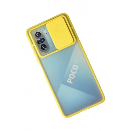 Newface Xiaomi Poco F3 Kılıf Palm Buzlu Kamera Sürgülü Silikon - Sarı Newface Xiaomi Poco F3 Kılıf Palm Buzlu Kamera Sürgülü Silikon - Sarı