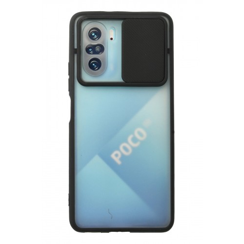 Newface Xiaomi Redmi K40 Pro Kılıf Palm Buzlu Kamera Sürgülü Silikon - Siyah Newface Xiaomi Redmi K40 Pro Kılıf Palm Buzlu Kamera Sürgülü Silikon - Siyah