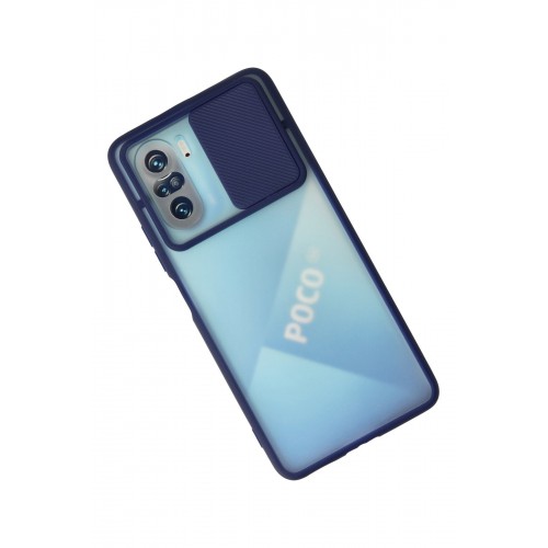 Newface Xiaomi Redmi K40 Pro Kılıf Palm Buzlu Kamera Sürgülü Silikon - Lacivert Newface Xiaomi Redmi K40 Pro Kılıf Palm Buzlu Kamera Sürgülü Silikon - Lacivert