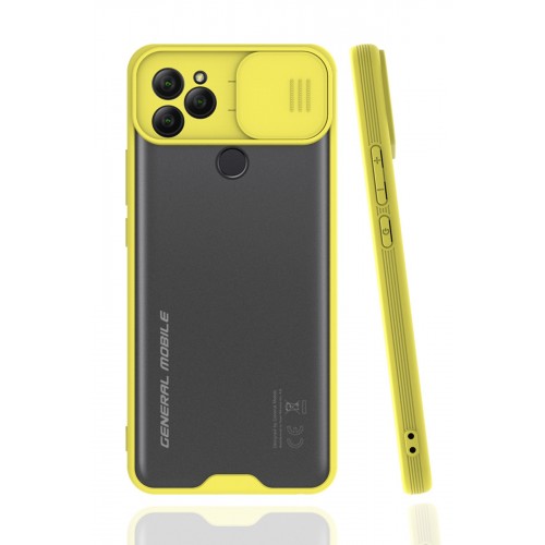 Newface General Mobile GM 21 Kılıf Platin Kamera Koruma Silikon - Sarı