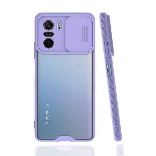 Newface Xiaomi Redmi K40 Kılıf Platin Kamera Koruma Silikon - Lila Newface Xiaomi Redmi K40 Kılıf Platin Kamera Koruma Silikon - Lila