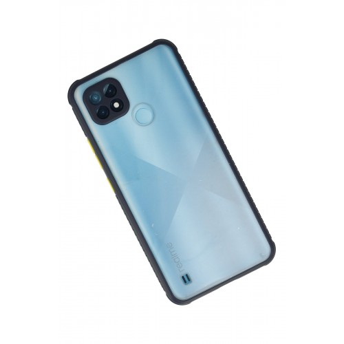 Newface Realme C21 Kılıf Miami Şeffaf Silikon - Lacivert Newface Realme C21 Kılıf Miami Şeffaf Silikon - Lacivert
