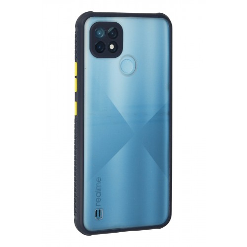 Newface Realme C21 Kılıf Miami Şeffaf Silikon - Lacivert Newface Realme C21 Kılıf Miami Şeffaf Silikon - Lacivert