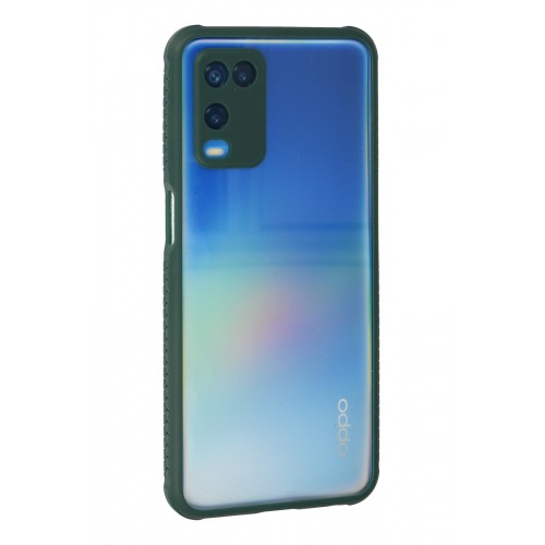 Newface Oppo A54 4G Kılıf Miami Şeffaf Silikon - Koyu Yeşil Newface Oppo A54 4G Kılıf Miami Şeffaf Silikon - Koyu Yeşil