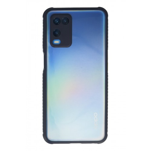 Newface Oppo A54 4G Kılıf Miami Şeffaf Silikon - Lacivert Newface Oppo A54 4G Kılıf Miami Şeffaf Silikon - Lacivert