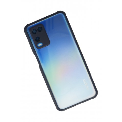 Newface Oppo A54 4G Kılıf Miami Şeffaf Silikon - Lacivert Newface Oppo A54 4G Kılıf Miami Şeffaf Silikon - Lacivert