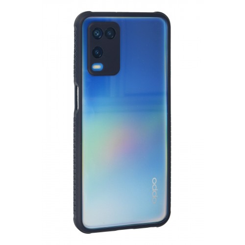 Newface Oppo A54 4G Kılıf Miami Şeffaf Silikon - Lacivert Newface Oppo A54 4G Kılıf Miami Şeffaf Silikon - Lacivert