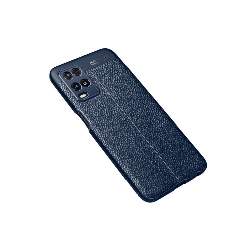Newface Oppo A54 4G Kılıf Focus Derili Silikon - Lacivert Newface Oppo A54 4G Kılıf Focus Derili Silikon - Lacivert