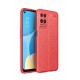 Newface Oppo A54 4G Kılıf Focus Derili Silikon - Kırmızı Newface Oppo A54 4G Kılıf Focus Derili Silikon - Kırmızı