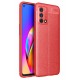 Newface Oppo A74 4G Kılıf Focus Derili Silikon - Kırmızı Newface Oppo A74 4G Kılıf Focus Derili Silikon - Kırmızı