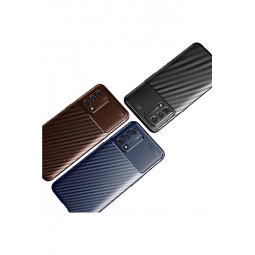 Newface Oppo A74 4G Kılıf Focus Karbon Silikon - Lacivert Newface Oppo A74 4G Kılıf Focus Karbon Silikon - Lacivert