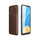 Newface Oppo A54 4G Kılıf Focus Karbon Silikon - Kahverengi Newface Oppo A54 4G Kılıf Focus Karbon Silikon - Kahverengi