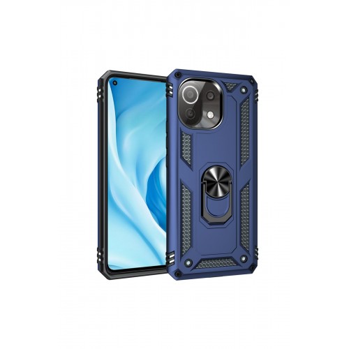 Newface Xiaomi Mİ 11 Lite Kılıf Sofya Yüzüklü Silikon Kapak - Lacivert Newface Xiaomi Mİ 11 Lite Kılıf Sofya Yüzüklü Silikon Kapak - Lacivert
