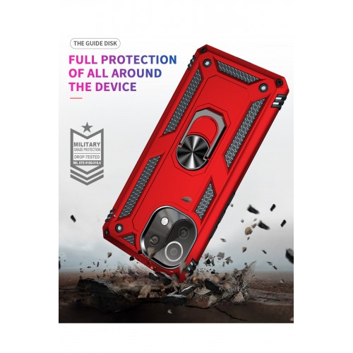 Newface Xiaomi Mİ 11 Lite Kılıf Sofya Yüzüklü Silikon Kapak - Kırmızı Newface Xiaomi Mİ 11 Lite Kılıf Sofya Yüzüklü Silikon Kapak - Kırmızı