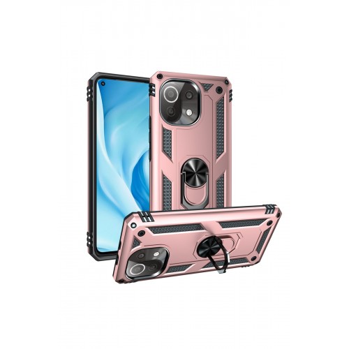 Newface Xiaomi Mİ 11 Lite Kılıf Sofya Yüzüklü Silikon Kapak - Rose Newface Xiaomi Mİ 11 Lite Kılıf Sofya Yüzüklü Silikon Kapak - Rose