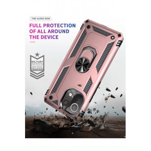 Newface Xiaomi Mİ 11 Lite Kılıf Sofya Yüzüklü Silikon Kapak - Rose Newface Xiaomi Mİ 11 Lite Kılıf Sofya Yüzüklü Silikon Kapak - Rose