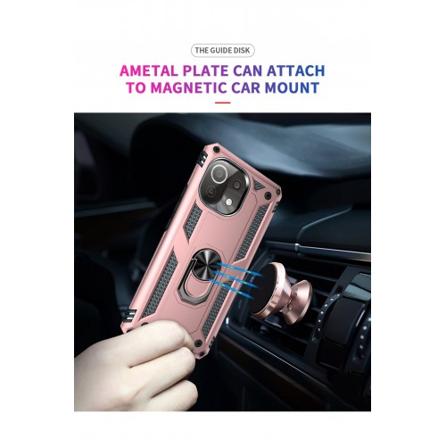 Newface Xiaomi Mİ 11 Lite Kılıf Sofya Yüzüklü Silikon Kapak - Rose Newface Xiaomi Mİ 11 Lite Kılıf Sofya Yüzüklü Silikon Kapak - Rose