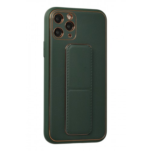 Newface iPhone 11 Pro Kılıf Coco Deri Standlı Kapak - Yeşil Newface iPhone 11 Pro Kılıf Coco Deri Standlı Kapak - Yeşil