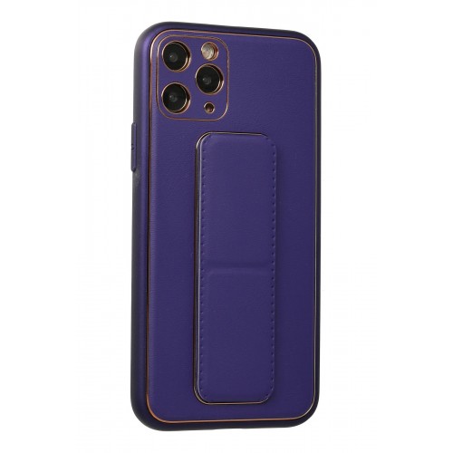 Newface iPhone 11 Pro Kılıf Coco Deri Standlı Kapak - Mor Newface iPhone 11 Pro Kılıf Coco Deri Standlı Kapak - Mor