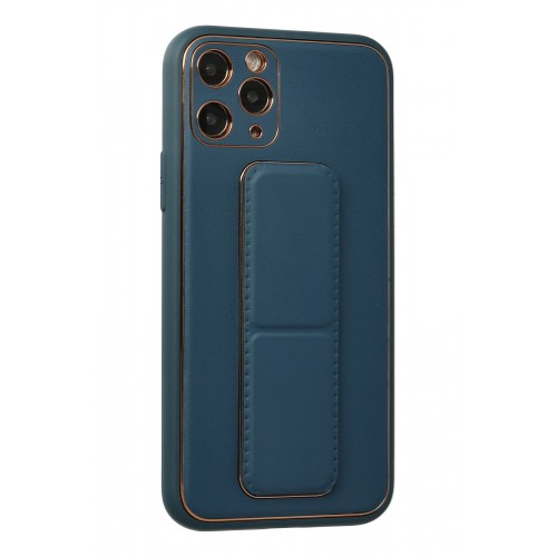 Newface iPhone 11 Pro Kılıf Coco Deri Standlı Kapak - Mavi Newface iPhone 11 Pro Kılıf Coco Deri Standlı Kapak - Mavi