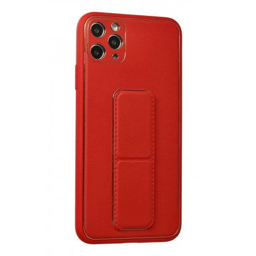 Newface iPhone 11 Pro Max Kılıf Coco Deri Standlı Kapak - Kırmızı Newface iPhone 11 Pro Max Kılıf Coco Deri Standlı Kapak - Kırmızı