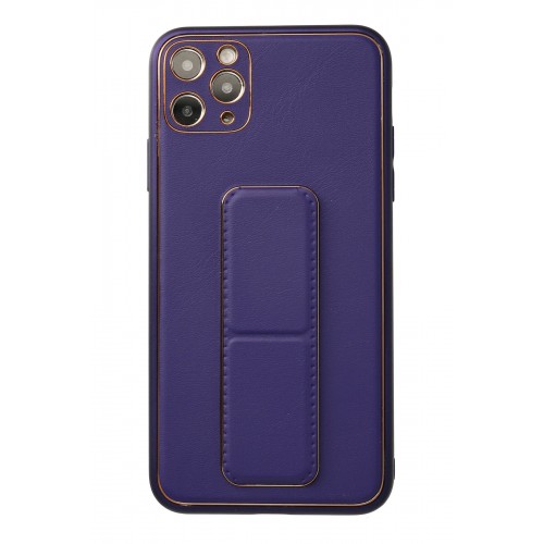 Newface iPhone 11 Pro Max Kılıf Coco Deri Standlı Kapak - Mor Newface iPhone 11 Pro Max Kılıf Coco Deri Standlı Kapak - Mor