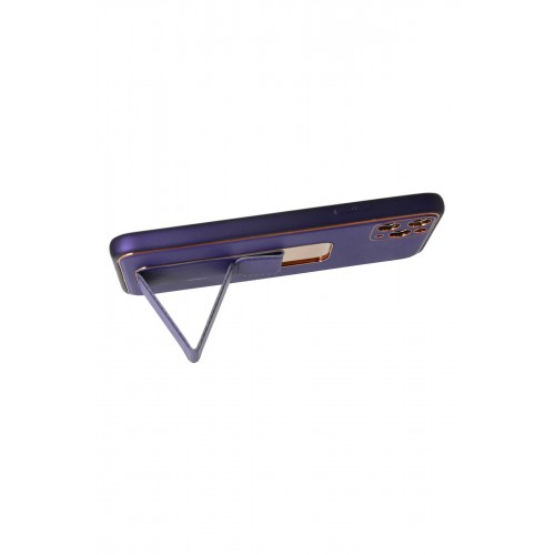 Newface iPhone 11 Pro Max Kılıf Coco Deri Standlı Kapak - Mor Newface iPhone 11 Pro Max Kılıf Coco Deri Standlı Kapak - Mor