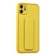Newface iPhone 12 Kılıf Coco Deri Standlı Kapak - Sarı Newface iPhone 12 Kılıf Coco Deri Standlı Kapak - Sarı
