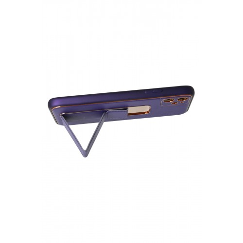 Newface iPhone 12 Kılıf Coco Deri Standlı Kapak - Mor Newface iPhone 12 Kılıf Coco Deri Standlı Kapak - Mor