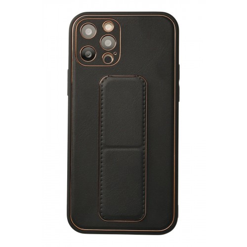 Newface iPhone 12 Pro Kılıf Coco Deri Standlı Kapak - Siyah Newface iPhone 12 Pro Kılıf Coco Deri Standlı Kapak - Siyah