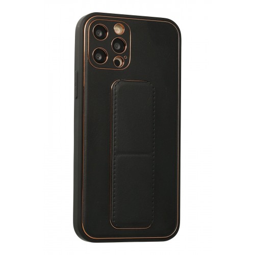 Newface iPhone 12 Pro Kılıf Coco Deri Standlı Kapak - Siyah Newface iPhone 12 Pro Kılıf Coco Deri Standlı Kapak - Siyah
